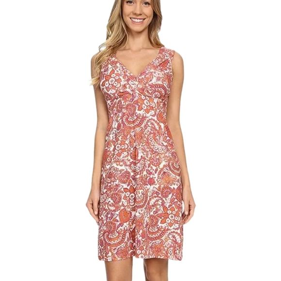 Aventura Dresses & Skirts - AVENTURA Chipotle Serendipity Dress Womens Small Red Paisley Empire Waist NEW